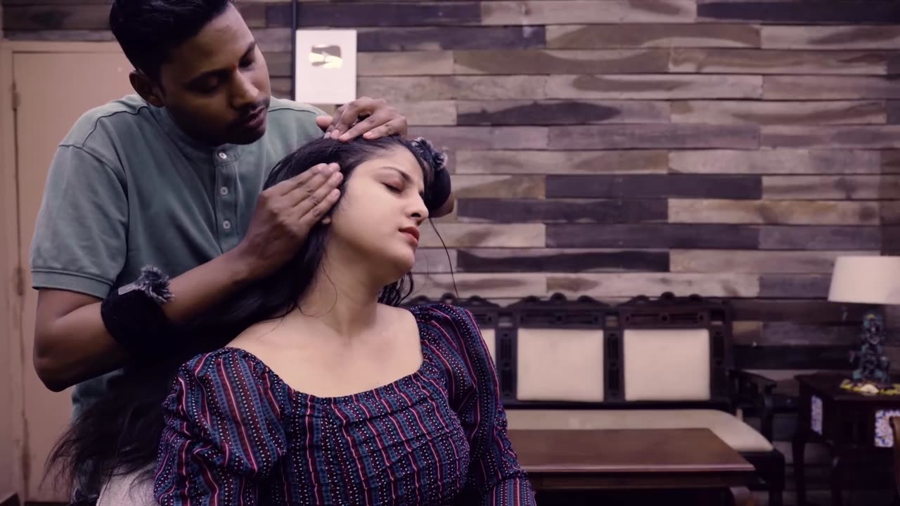 SLEEP INDUCING Head Massage to Relax your Senses _ Indian Massage