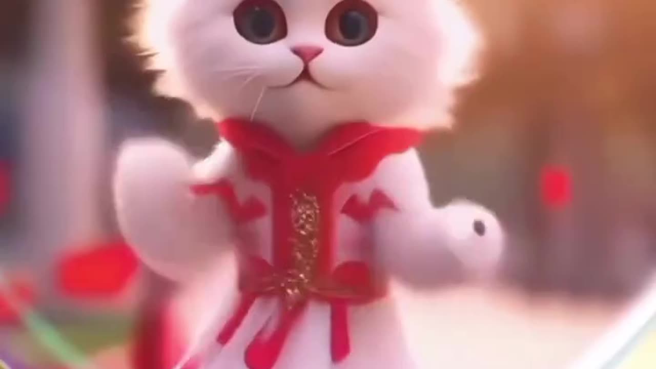 Cat funny dance