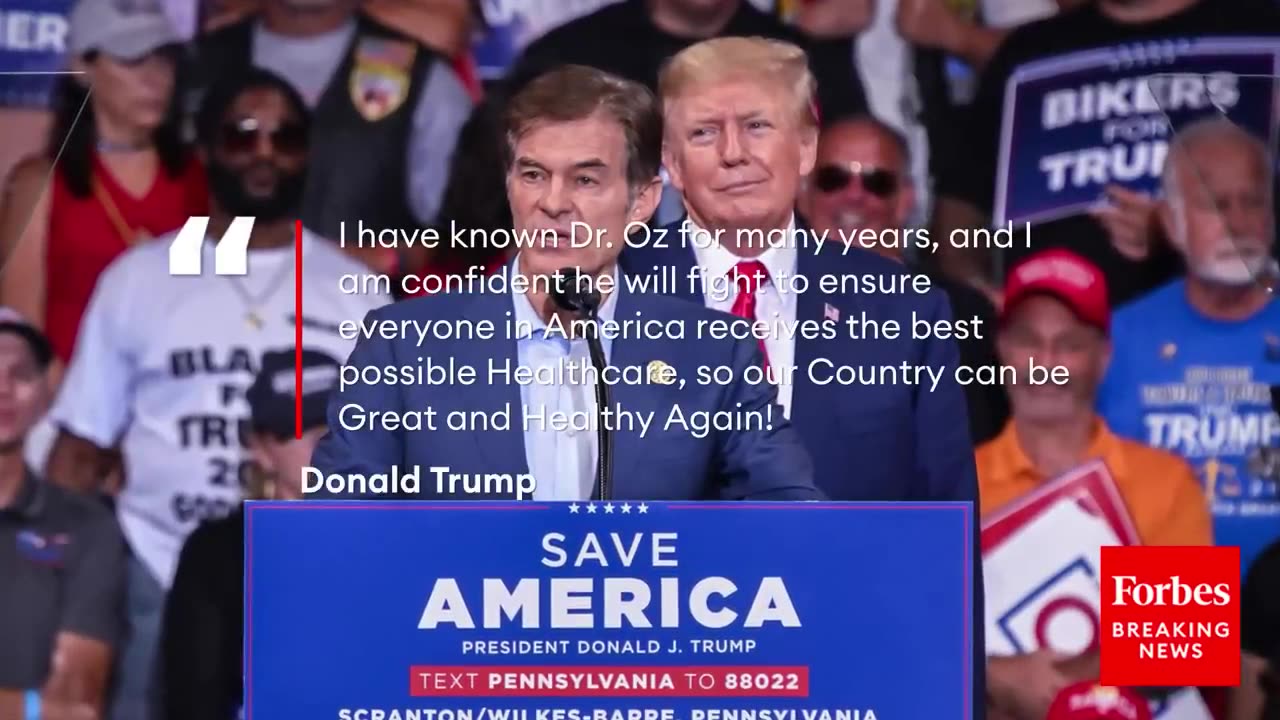 [2024-11-19] Trump Selects Dr. Oz For Top Medicare Role