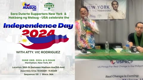 Atty.Tara Magpaka Very New York! (Sara Duterte Supporters NY is with Atty. Vic Rodriguez!)