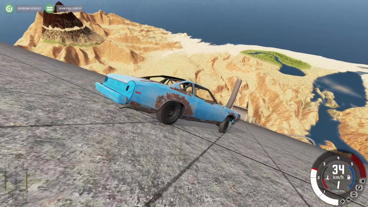 BeamNG drive 😎 Car Crash Clip #39 🚘🏁 Game Simulator