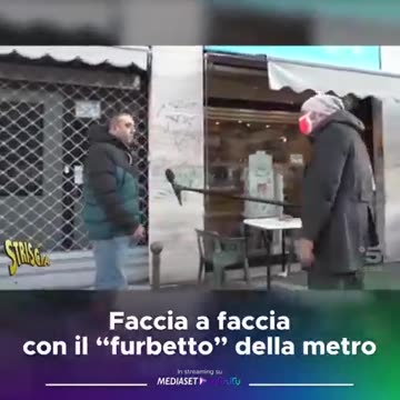 Max Laudadio rompe le scatole ed insegue un cittadino per la mascherina