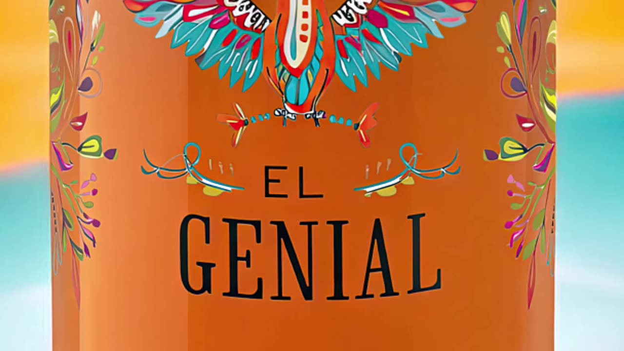 Elevate every sip with this bold and colorful design! #ElGenial #DrinkInStyle