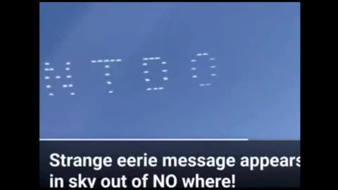 A Message In The Sky!