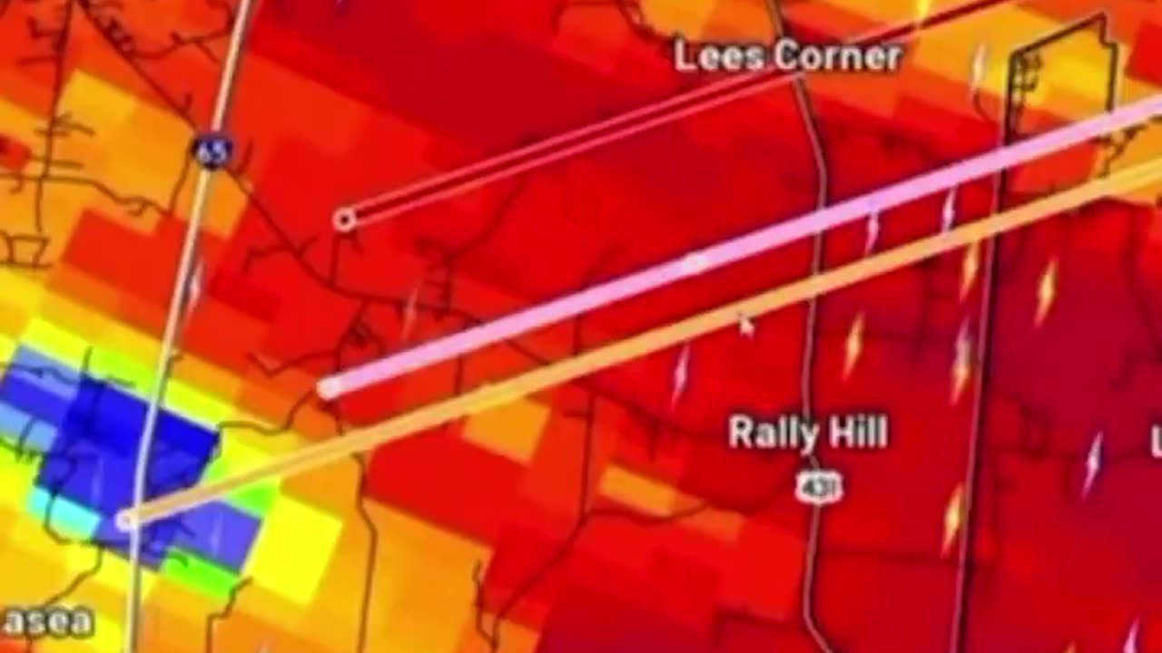 Large and violent tornado that is currently on the ground in Columbia, Tennessee.