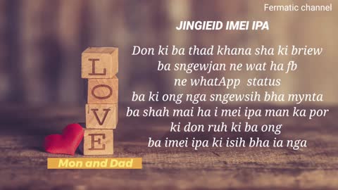 ♥ Jing ieid imei iPa ♥ Khasi motivational voice lyrics