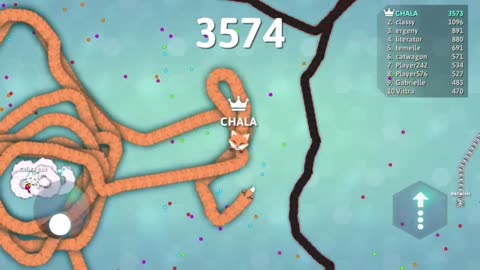 Best Trapped Gameplay Snake.io Epic snake.io Mobile Gameplay #chala #snake