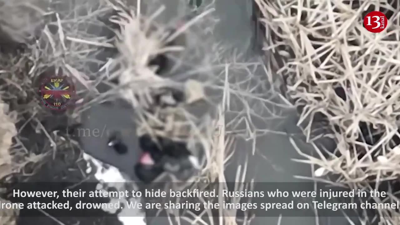 Russians who fell into channel while escaping drone, drown in water