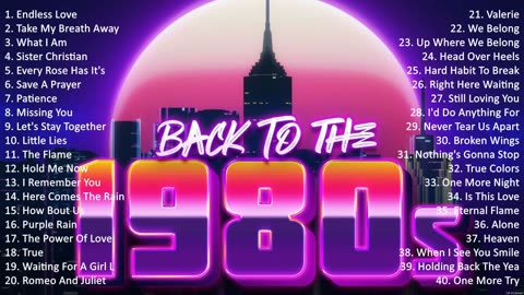 Best Songs The 80s ~ AEROSMITH, R E M, THE CARS, TEARS FOR FEARS, DURAN DURAN