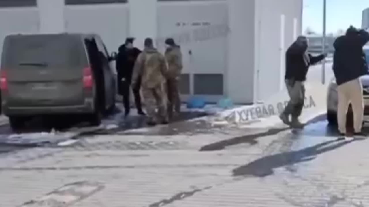 Ukrainian recruitment officers assault civilians in broad daylight