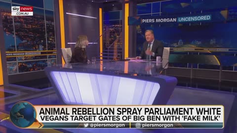 Piers Morgan responds to Big Ben vegan protester by eating Big Mac