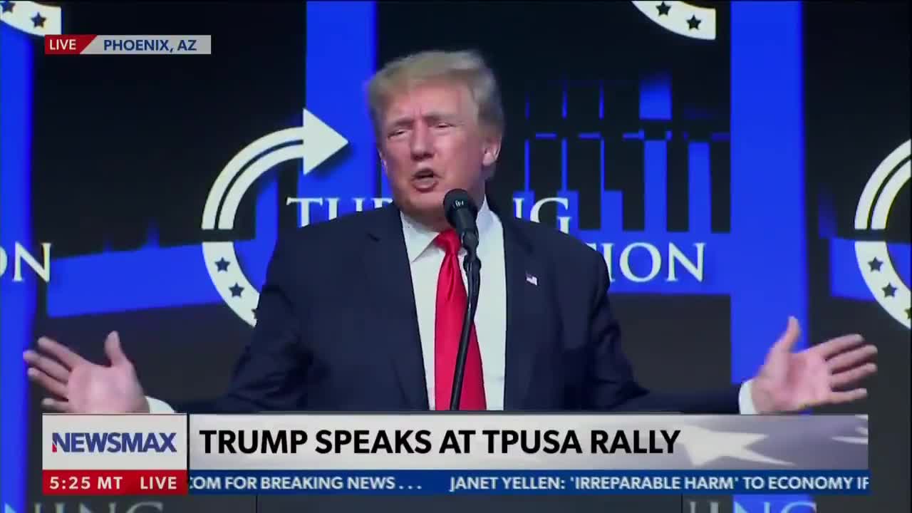 Trump in the Tulsa presidential rally says the Covid Vaccine is great