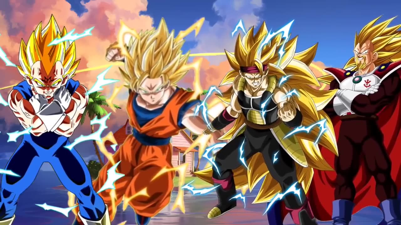 who is stronger / goku & vegeta vs bardock & king vegeta