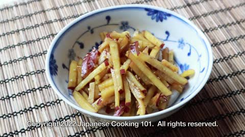 Kinpira Sweet Potato Recipe
