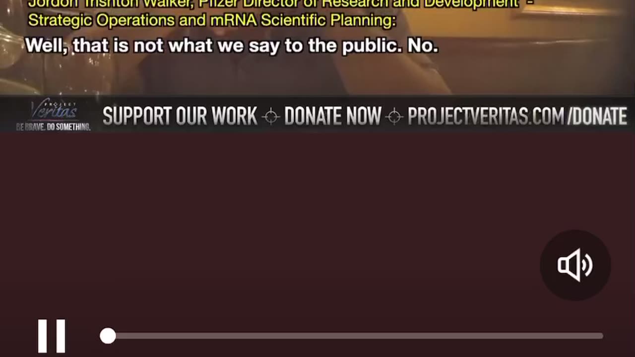 BREAKING: Project Veritas captures Pfizer employee TELLING ALL THE DIRT!!