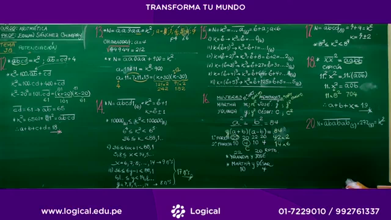 ANUAL LOGICAL UNI 2021 | SEMANA 38 | ARITMÉTICA