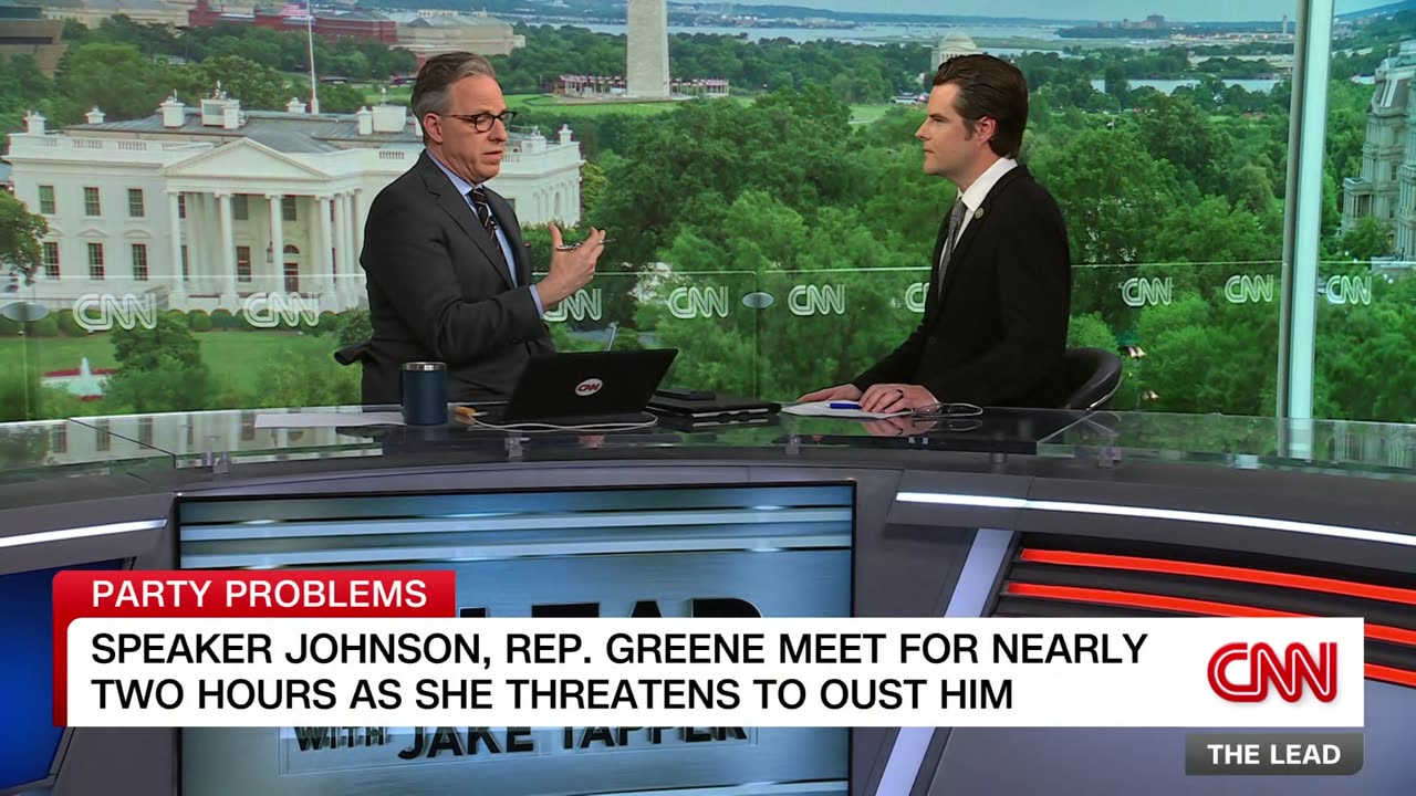 Gaetz on Jake Tapper 5/6: Why He Disagrees w/ MTG & Thomas Massie on Removing Speaker Johnson