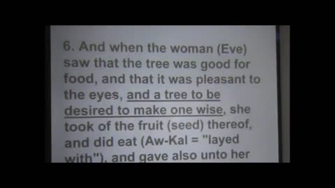 EVE'S APPLE? REALLY? by Dr. James P. Wickstrom, Teacher of YAHWEH