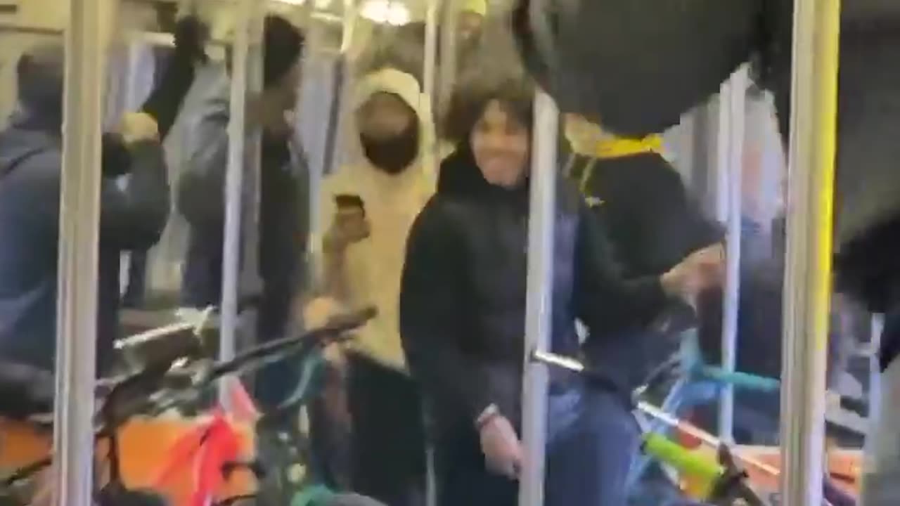 A white liberal woman is happy, she has found her paradise..