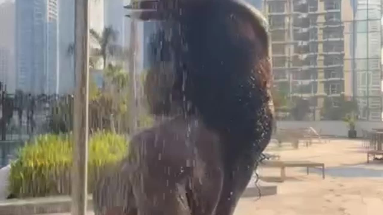 When am done swimming..