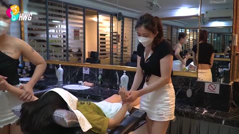 Relieve fatigue with a full service at Massage barbershop with Trinh and Dung