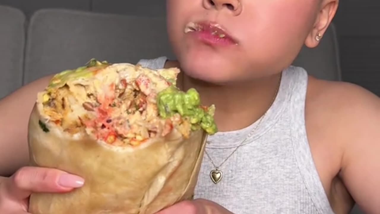 BIG ole chipotle burrito today didn’t eat enough hot cheetos This burrito felt endless😂