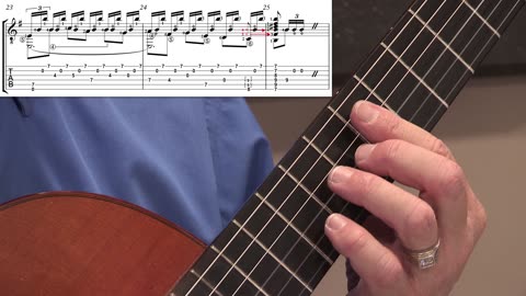 Technique Left-Hand, Part I. Video 30: m24 to B major bar chord of m25, Option E