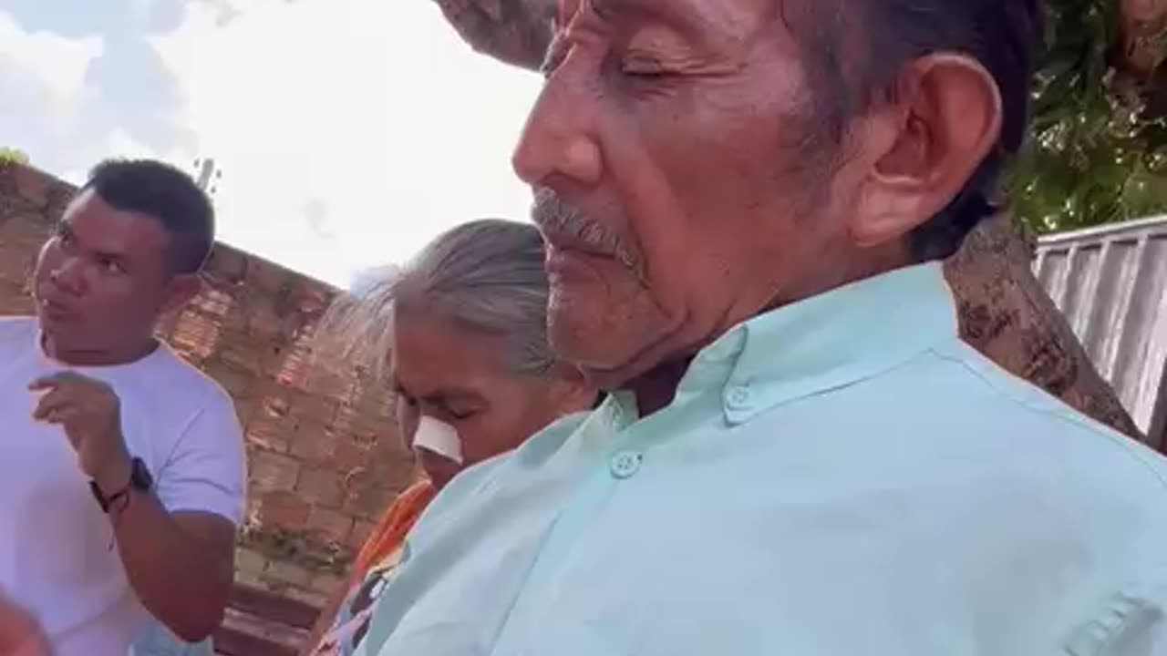 Brazil: Prayer by Frontline Missions Pastor Marcos (leader of the Ingarico tribe).