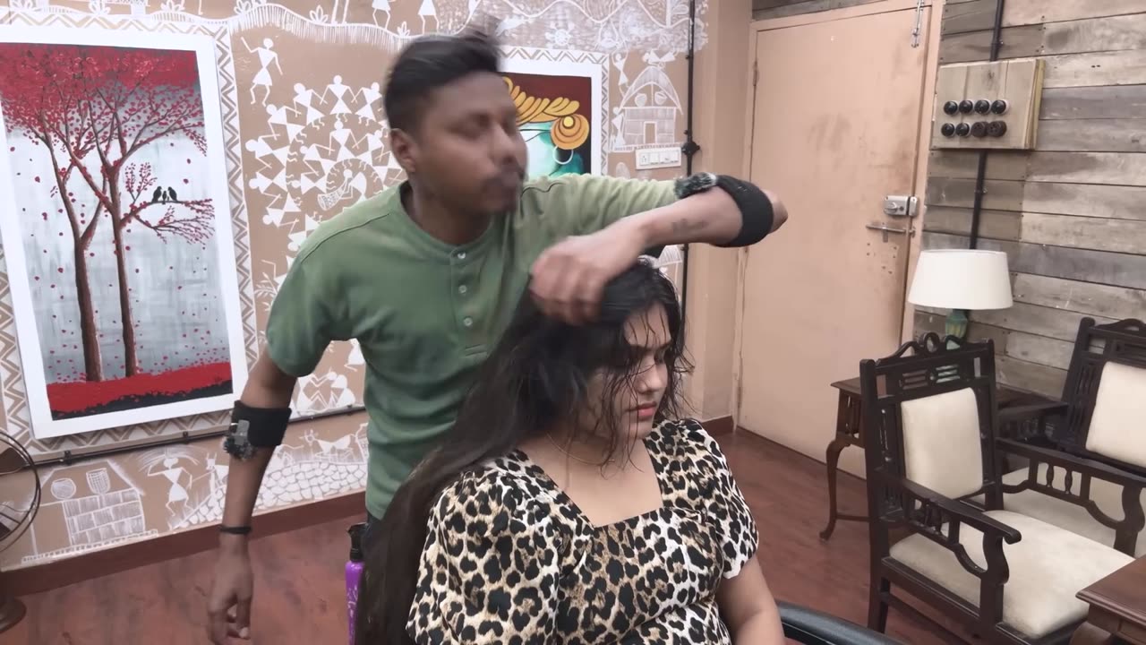 Relaxing Acupressure Eye and Head Massage ASMR _ Indian Massage (1080p)