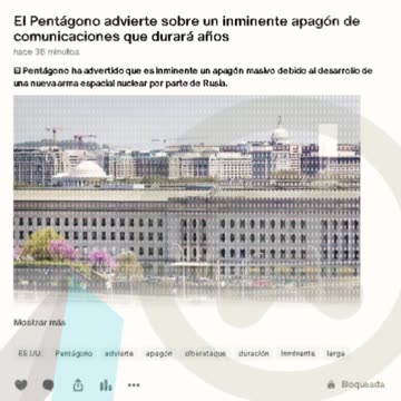 El Pentágono advierte sobre un inminente apagón de comunicaciones que durará años