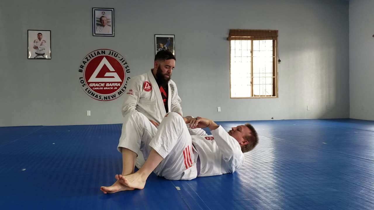 Catch half guard from side control