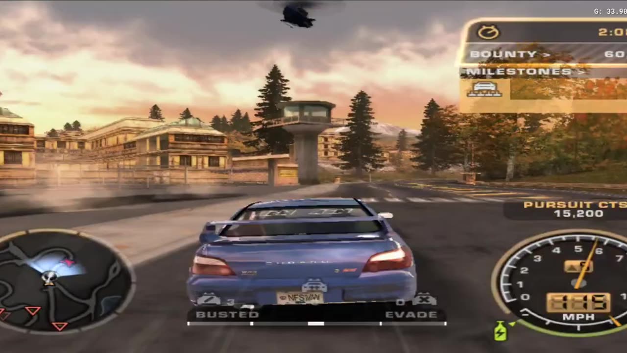 NFS Most Wanted Black Edition - Challenge Series Event 16 2nd Try(AetherSX2 HD)