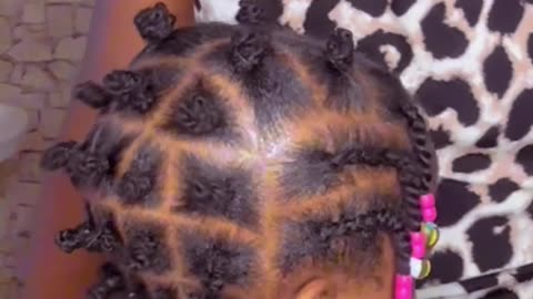 🔥 No added hair! 😱 Bantu knots hairstyle on short hair 😻