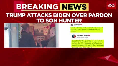 🚨 Trump Slams Bidens Pardon To Son Calls It Abuse Of Justice US