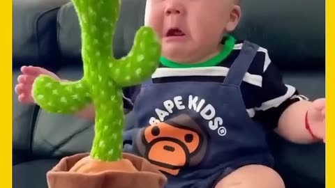 Cute baby, funny moment