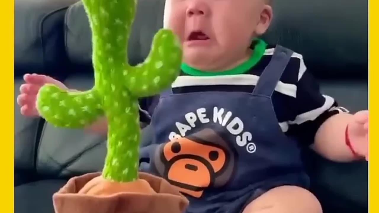 Cute baby, funny moment