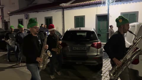 Inauguracao da iluminacao de Natal🌟 Faja de Baixo / Ponta Delgada 4K - Sao Miguel Acores Portugal 🇵🇹