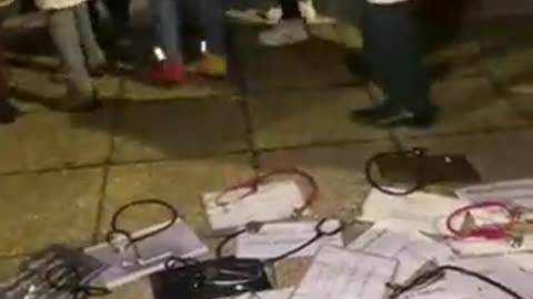 French Doctors Throwing Their Stethoscopes Away In Protest Of Failing Healthcare System That COVID