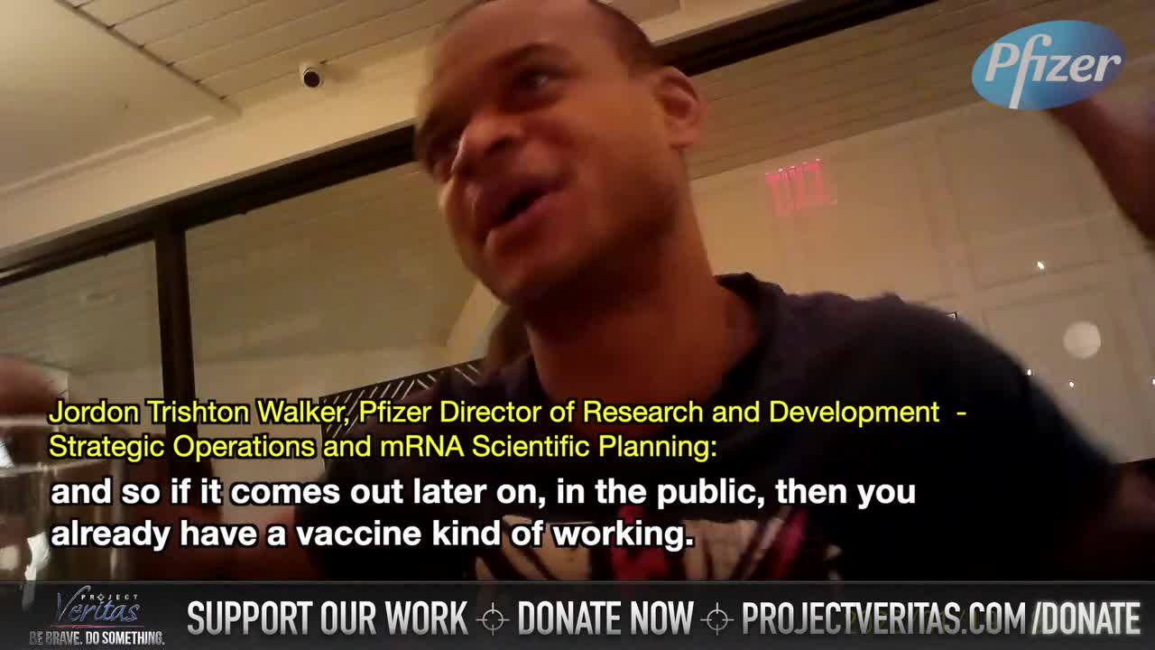 The project Veritas video Pfizer Exploring Mutating COVID-19 Virus For New Vaccines.