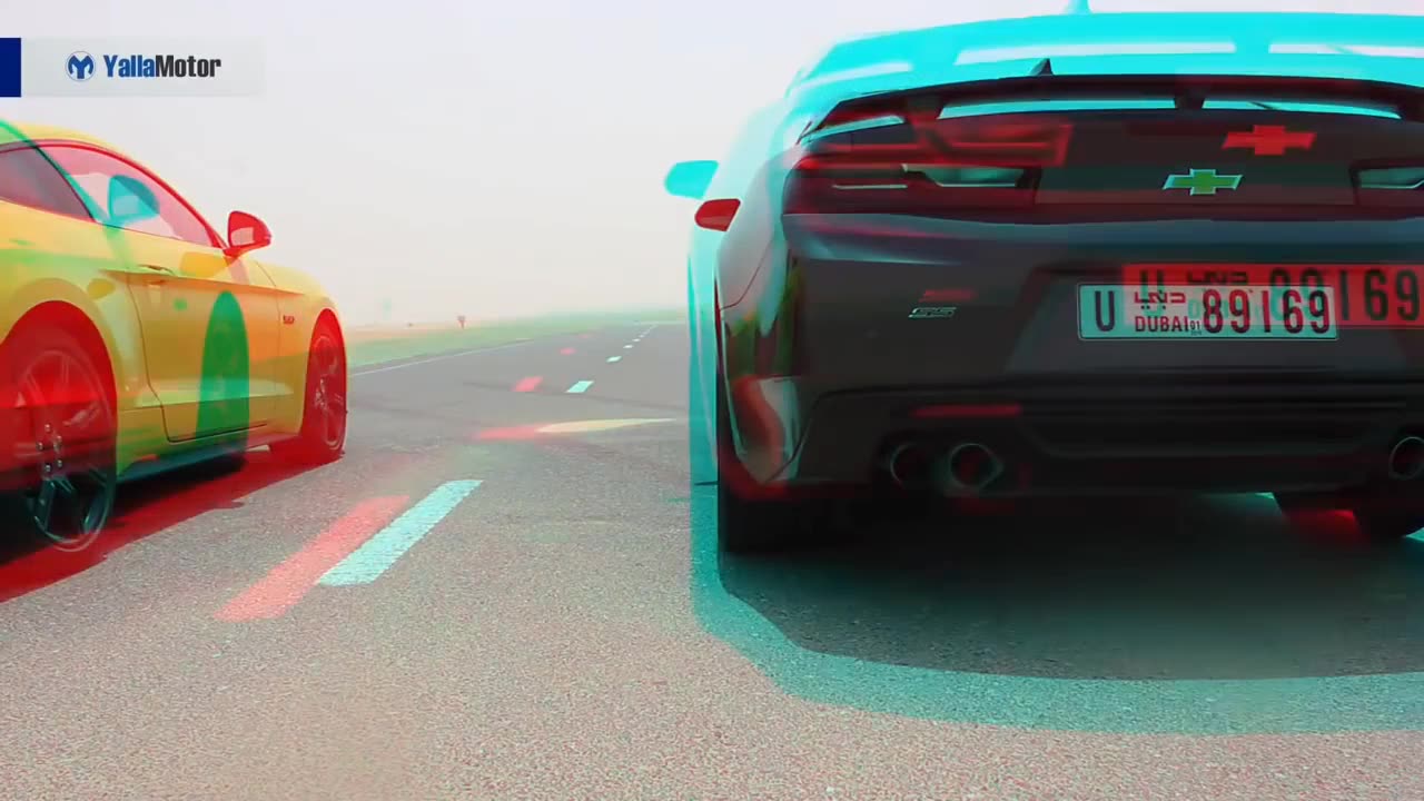 Drag Race : ford mustang 2018 vs chevrolet camaro 2018