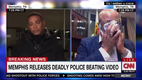 Memphis City Council Chairman Martavius Jones breaks down on CNN.