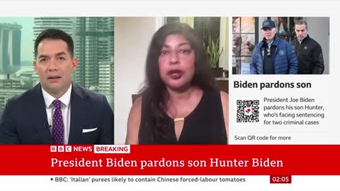 US President Biden issues official pardon for son Hunter | BBC News