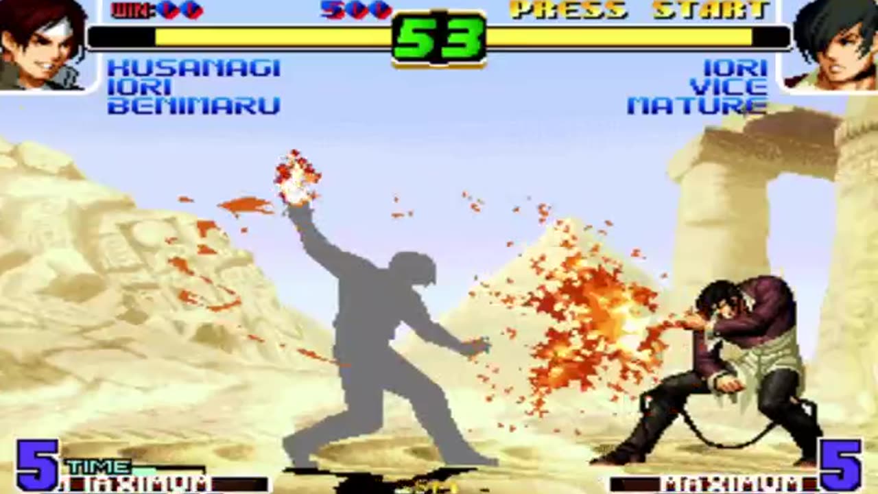 Kusanagi vs Iori 🔥 (kof 2005 unique)