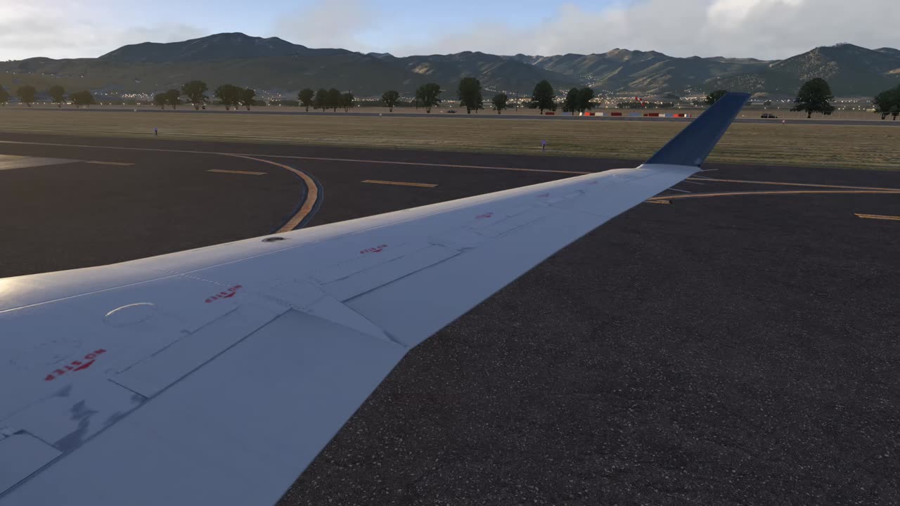 X-Plane 11 CRJ-200 FMOD sound pack demo KHSG-KHCR cabin view