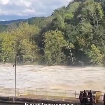 Fries Virginia - RV goes OVER the FALLS