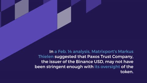 Stablecoins not the target in BUSD crackdown: Matrixport head of research