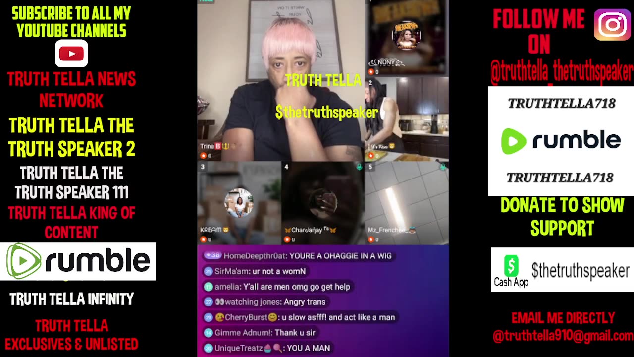 TRINA B LIVE BAE SADE VS SHAELA SAYS & NONY VS BISEXUAL FAKE MUSLIM VISA