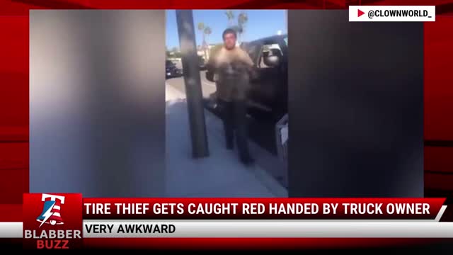 Tire Thief Gets Caught RED HANDED By Truck Owner