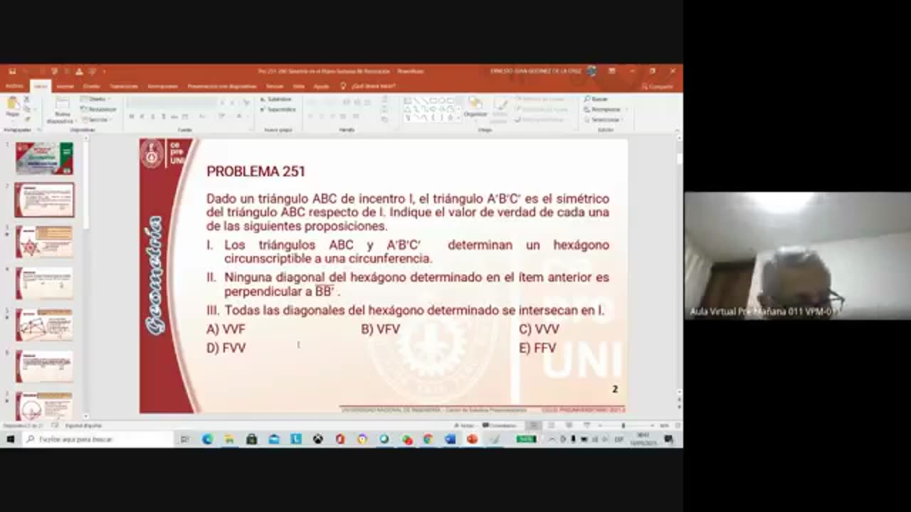 CEPRE UNI 2021 - 2 | SEMANA 08 | GEOMETRÍA S02