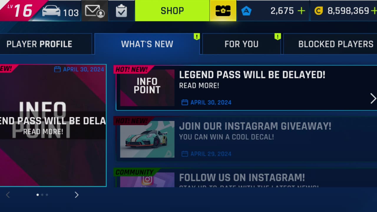 Asphalt 9: Legends - Legend Pass Will Be Delayed Messages (read desc. text)